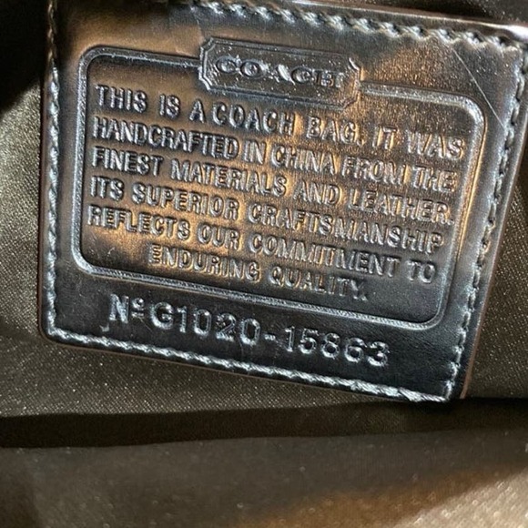 COACH POPPY SATEEN GOLD SATCHEL BAG # G1068-15860 - Picture 7 of 8